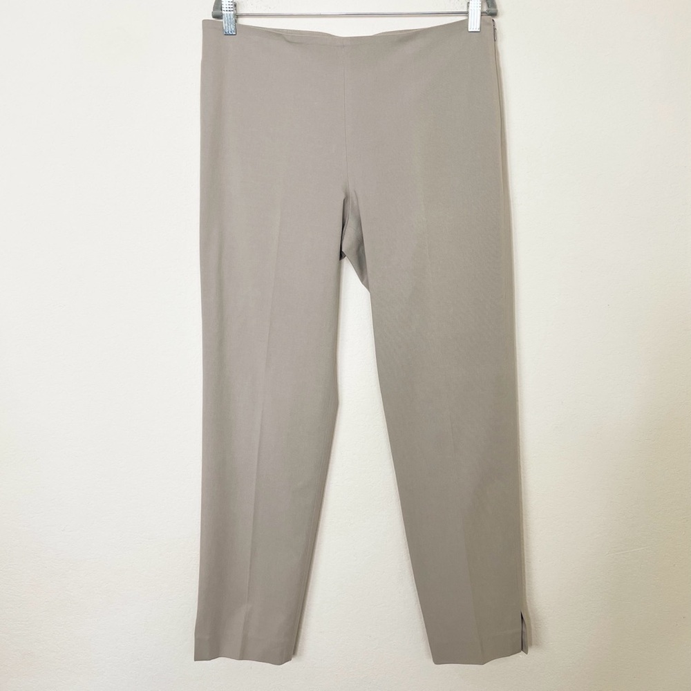 Brunello Cucinelli Side Zip High Rise
Tapered Leg Tan Pants 8 Cotton Stretch